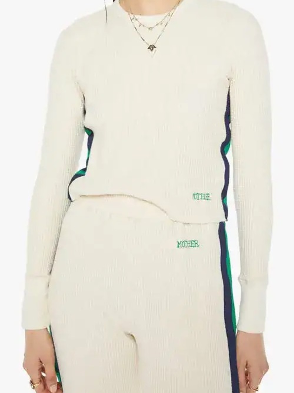 MOTHER THE ITTY BITTY CREW CROP - SCHOOL PICK UP Large Top